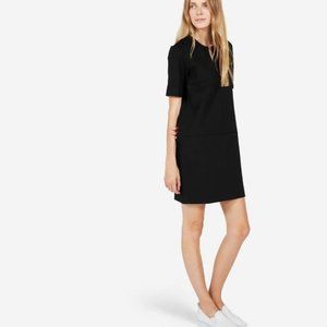 Everlane The Ponte Short Sleeve Black Dress Small